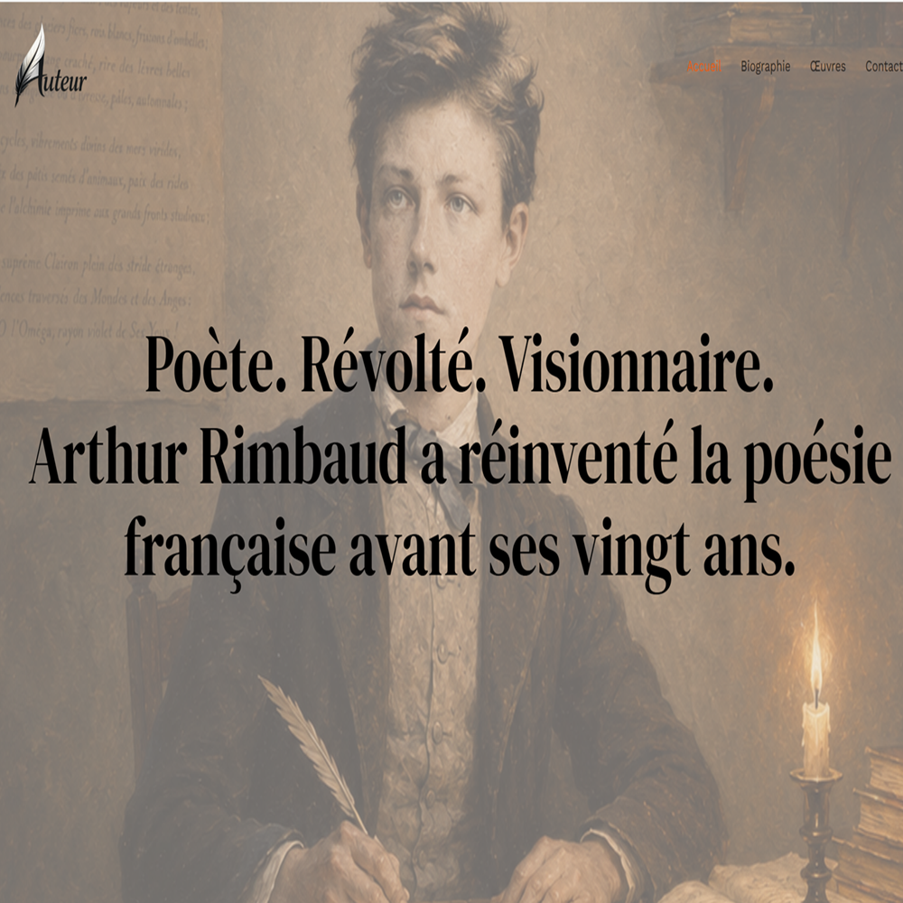 Rimbaud aperçu Template