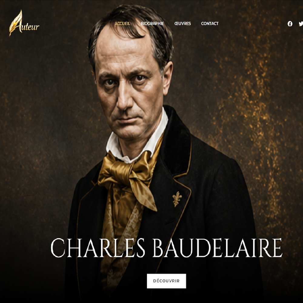 Baudelaire aperçu Template