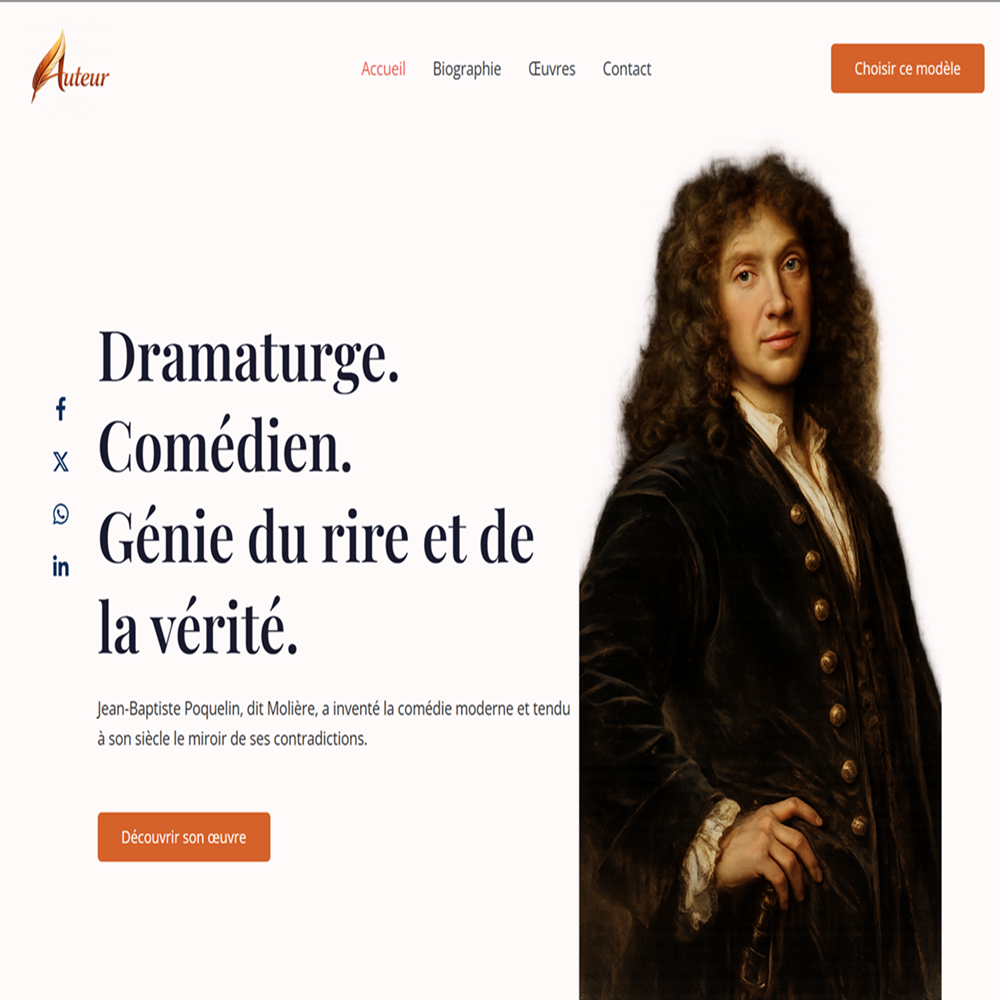 Molière aperçu Template